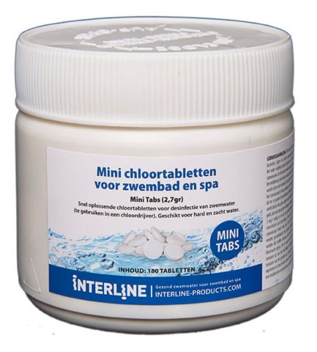 Interline Chlortabletten – Long 90 mini Tabs 2,7 g/ 180 Stück