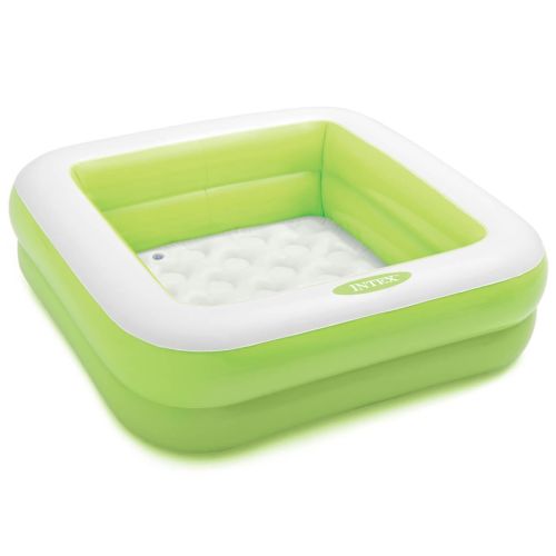 Quadratischer aufblasbarer Baby-Pool grün