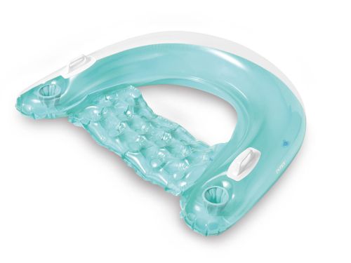 Aufblasbarer Schwimmsitz blau