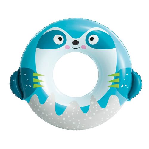 Cute Animal Schwimmreifen - Faultier- Blau