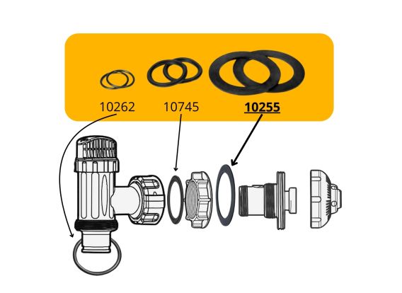 Intex afdichtrubber voor 38mm aansluiting