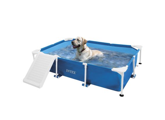 Intex Hundepool 229 x 152 x 46 cm | Frame Pool mit Filterpumpe