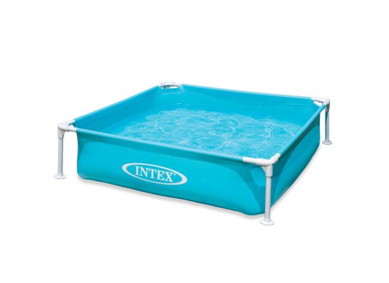 Kinderschwimmbecken mit Rahmen - blau