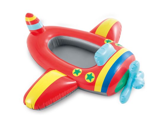 Intex Pool Babyboot Flugzeug-Rot
