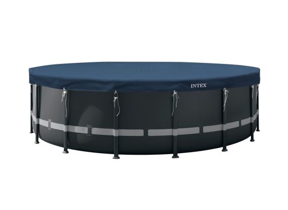 Intex All-Season Deluxe Poolabdeckung Ø 488 cm | Stabile Poolabdeckung