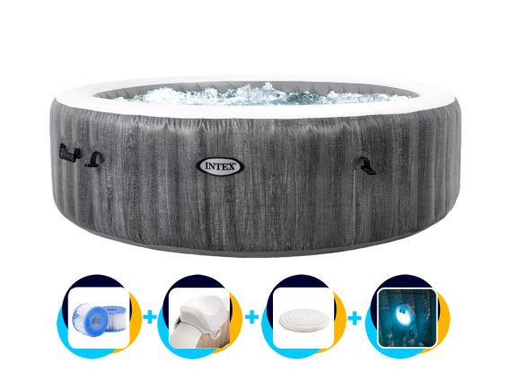 Intex aufblasbarer Whirlpool Greywood Deluxe 6 Personen