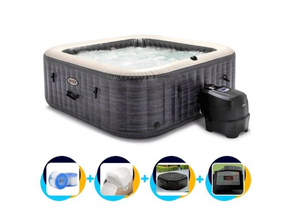 Intex aufblasbarer Whirlpool | 6-Sitzer Greystone Deluxe