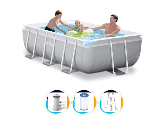 Intex-Pool 300 x 175 x 80 | Rechteckiges Prism-Frame-Modell mit Filterpumpe