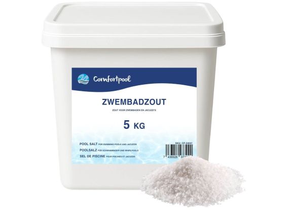 Poolsalz 5 kg | Für sauberes Poolwasser | Geeignet für Intex Salzwasseranlage | Comfortpool