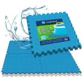 Pool Bodenfliesen - 45 Stück | Extra dick | Isolierung und Schutz | Poolunterlage | Schaumstofffliesen | Spielmatten | Gartenfliesen | Isoliermatten