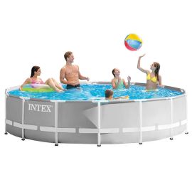 Intex Pool 457 x 107 rund | Prism Frame mit Filterpumpe