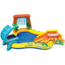 Intex Spielcenter Pool Dinosaurier | Mit aufblasbarer Rutsche