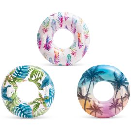 Tropisches transparentes Schwimmband