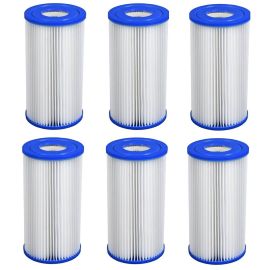 Filterpatrone A - Satz mit 6 Stück | Für Intex und Bestway Filterpumpen