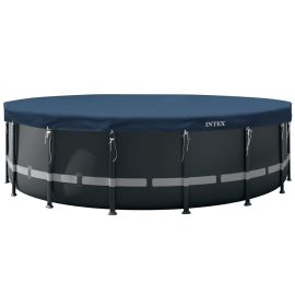 Intex All-Season Deluxe Poolabdeckung Ø 488 cm | Stabile Poolabdeckung