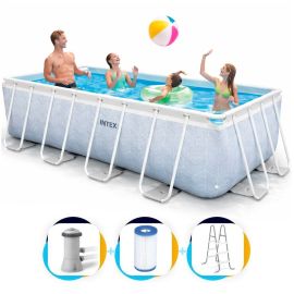 Intex Chevron Prism Frame Pool 400 x 200 x 100 cm