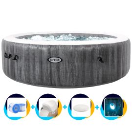 Intex aufblasbarer Whirlpool Greywood Deluxe 6 Personen