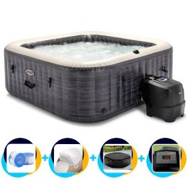 Intex aufblasbarer Whirlpool | 4-Personen Greystone Deluxe