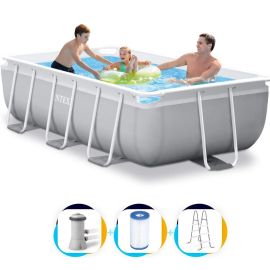 Intex-Pool 300 x 175 x 80 | Rechteckiges Prism-Frame-Modell mit Filterpumpe