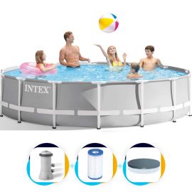 Intex Pool 427 x 107 | Prism Frame mit Filterpumpe