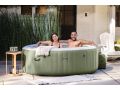 Intex PureSpa Bubble Massage Aufblasbares Spa | 6-Sitzer | Olivgrün