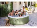 Intex PureSpa Bubble Massage Aufblasbares Spa | 4-Personen | Olivgrün