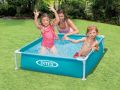 Kinderschwimmbecken mit Rahmen - blau