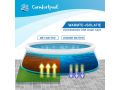 Schwimmbadbodenfliesen - 20 Stück | Grasdruck| Isolierung und Schutz