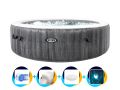 Intex aufblasbarer Whirlpool Greywood Deluxe 6 Personen