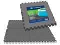 Comfortpool Pool Bodenfliesen Grau - 80 Stück | Isolierung und Schutz | Pool Unterlage | 50 x 50 cm