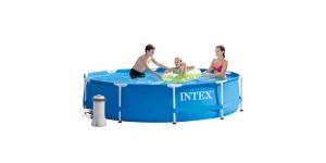 Intex Pool rund 366 x 76 | Metallrahmen mit Filterpumpe