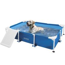 Intex Hundepool 229 x 152 x 46 cm | Frame Pool mit Filterpumpe