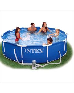 Intex Metal Frame Pool 305 x 76 mit Filterpumpe