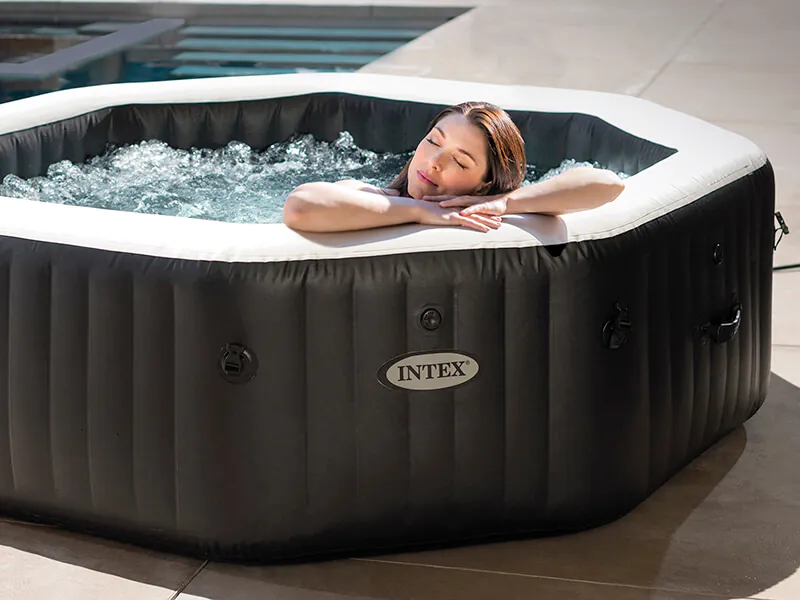 Intex Aufblasbarer Whirlpool Intex PureSpa Bubble & Jets Massage