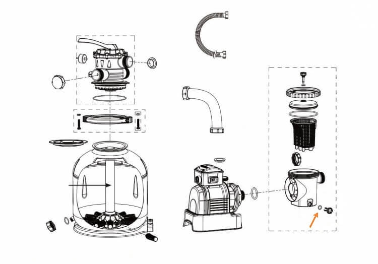 Intex O-ring ventiel