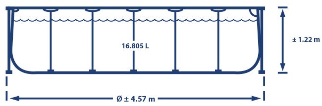 Metal Frame 457 x 122